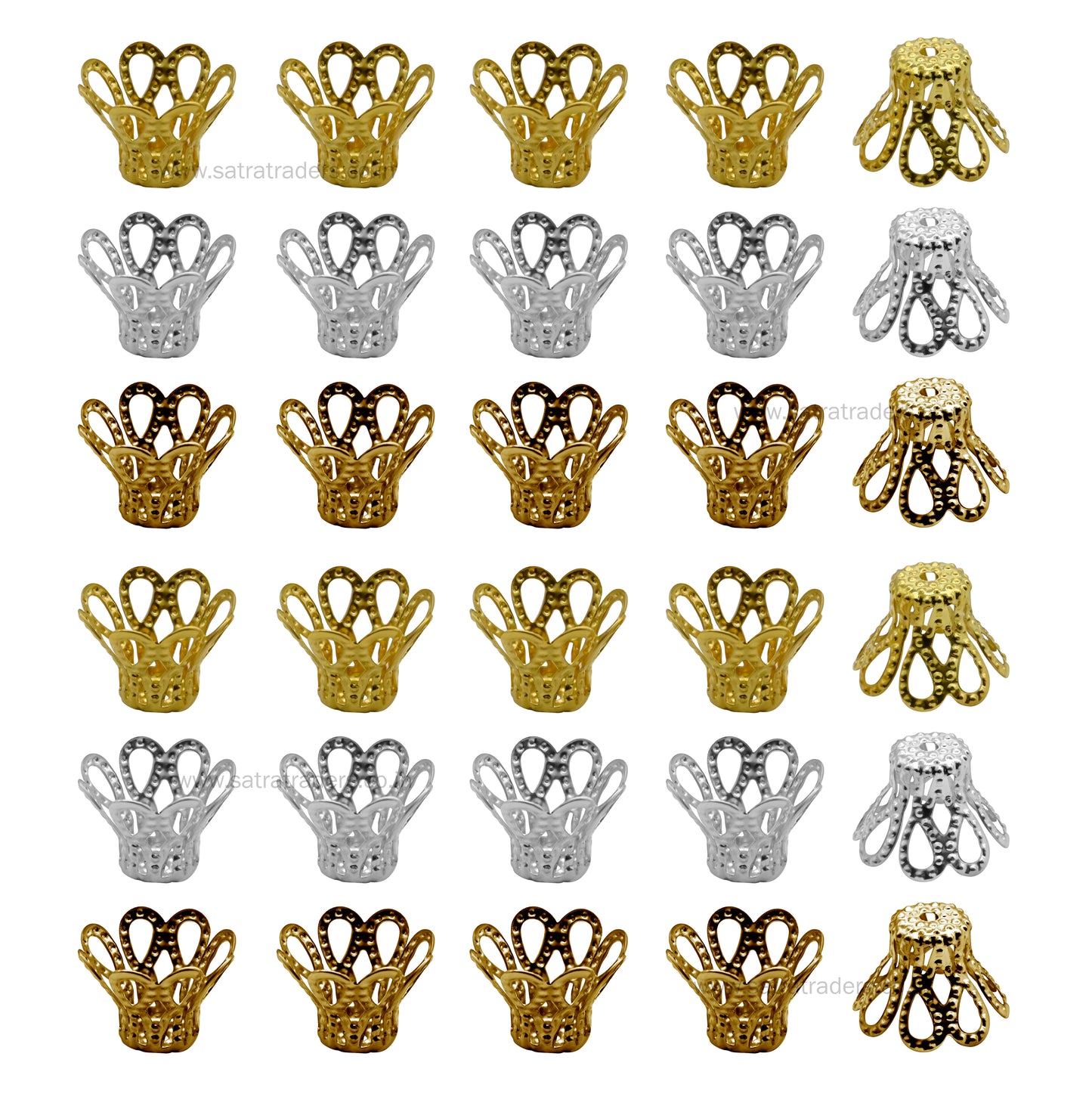 Designer Metal Beads Cap | Qty : 500g | MC04