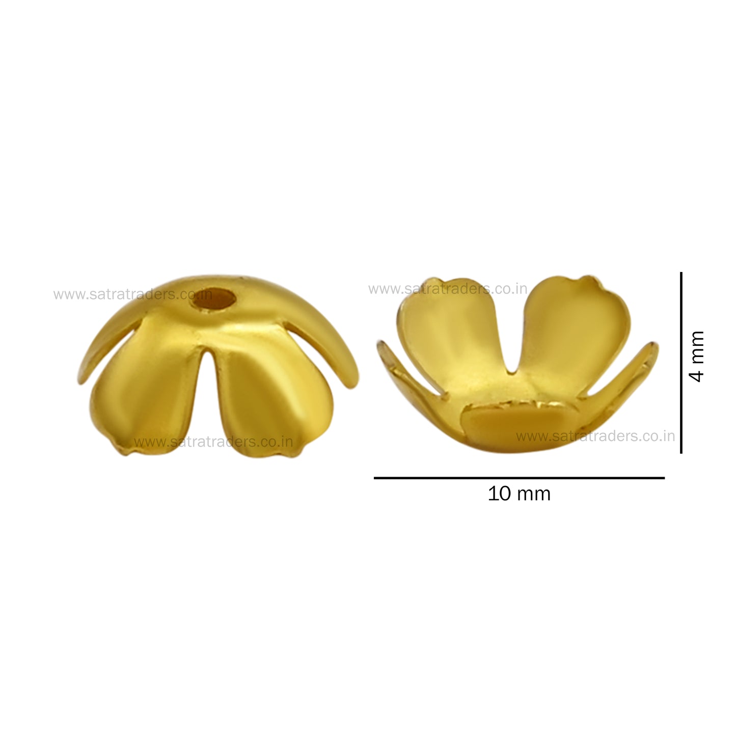 Designer Metal Beads Cap | Size :W- 10mm H-4mm | Qty : 500g | MC36