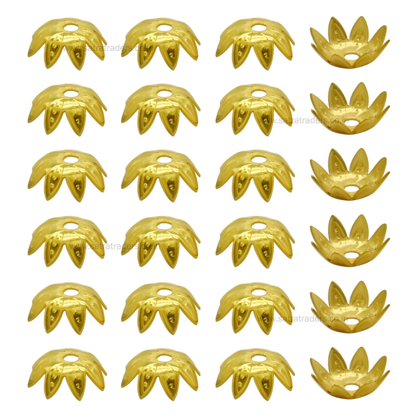 Designer Metal Beads Cap | Size : 10mm | Qty : 500g | MC40