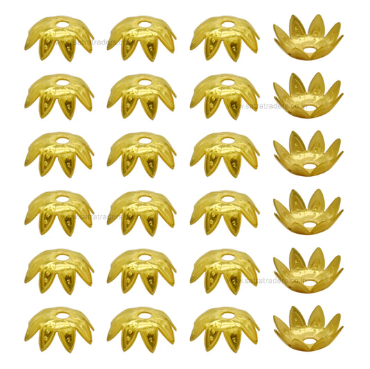 Designer Metal Beads Cap | Size : 10mm | Qty : 500g | MC40