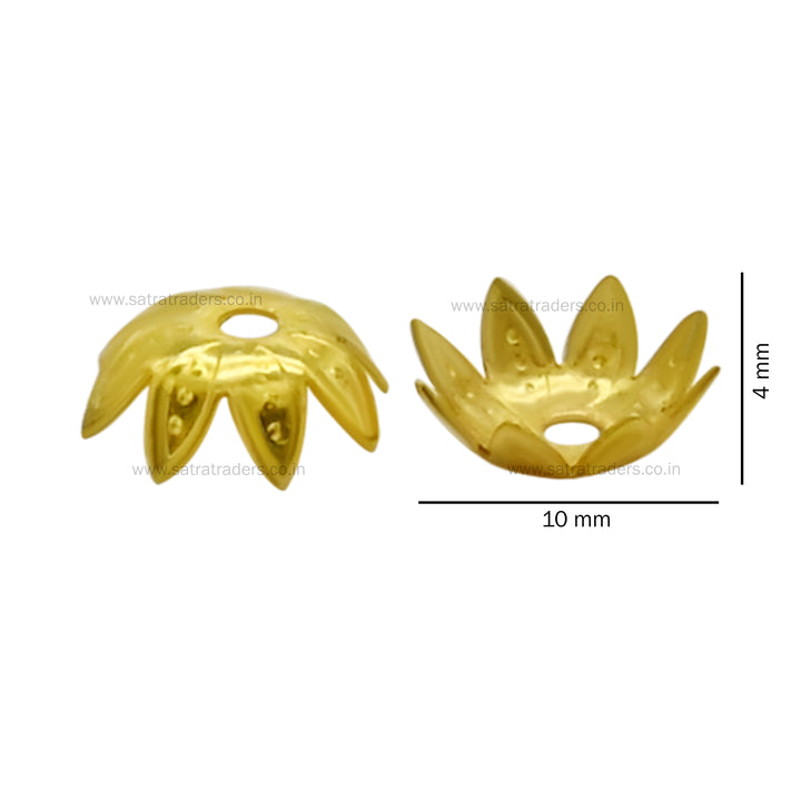 Designer Metal Beads Cap | Size : 10mm | Qty : 500g | MC40
