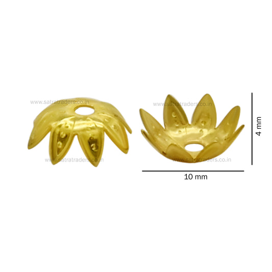 Designer Metal Beads Cap | Size : 10mm | Qty : 500g | MC40