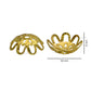 Designer Metal Beads Cap | Size : W-14mm H-5mm| Qty : 500g | MC41
