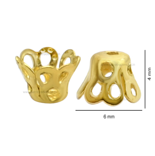 Designer Metal Beads Cap | Qty : 500g | MC04