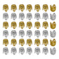 Designer Metal Beads Cap | Size :H- 11mm W-10mm | Qty : 500g | MC50