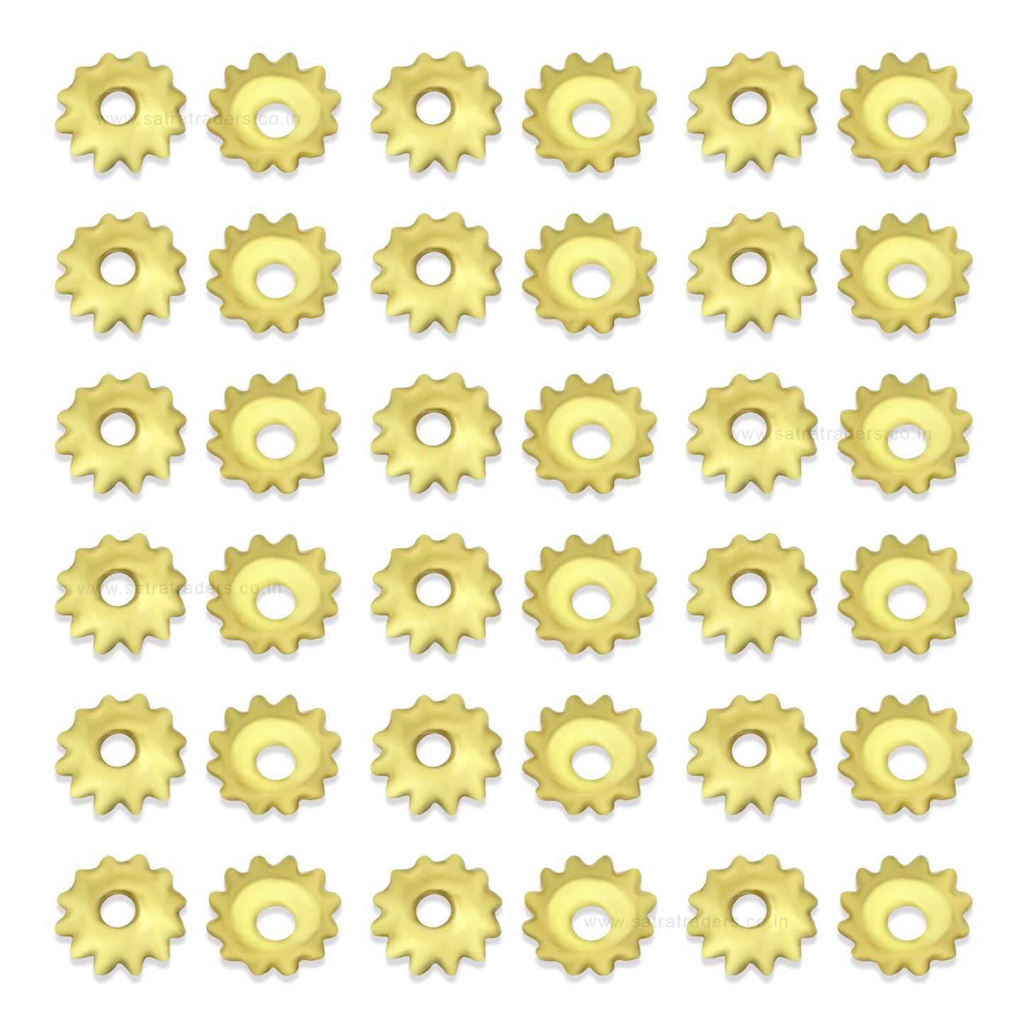 Designer Metal Beads Cap | Size : W-4mm H-1mm | 500g | MC67