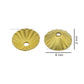 Designer Metal Beads Cap | Size :W-6mm H- 2mm | Qty : 500g | MC69