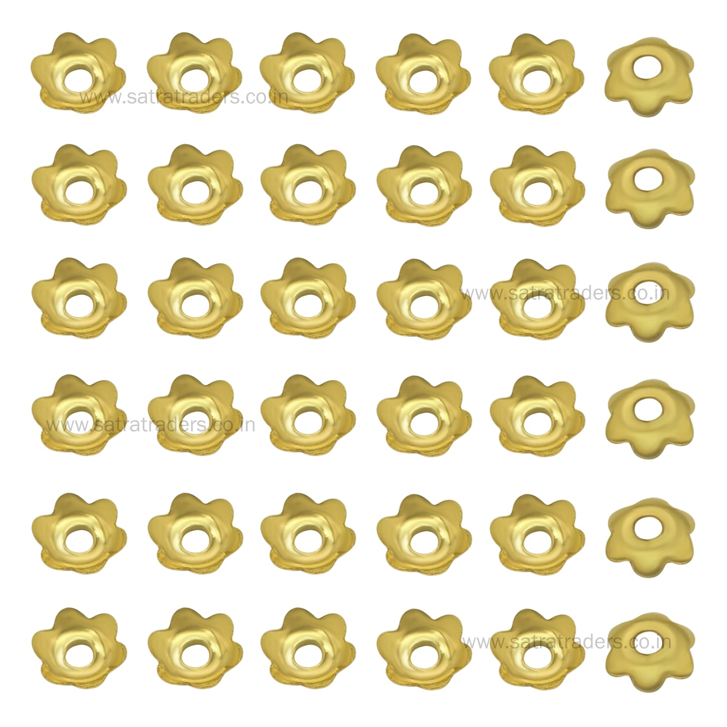 Designer Metal Beads Cap | Size :W-5mm H- 2mm | 500g | MC70