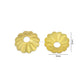 Designer Metal Beads Cap | Size : W-6mm H-2mm | Qty : 500g | MC78