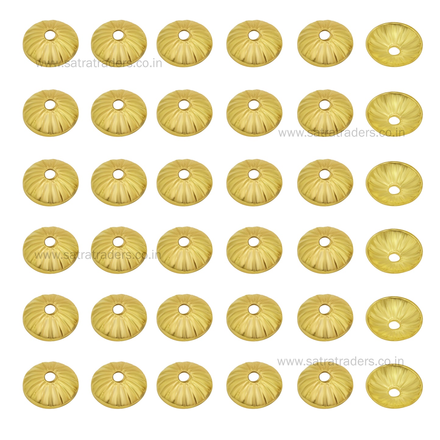 Designer Metal Beads Cap | Size :W-8mm H- 2mm | 500g | MC79
