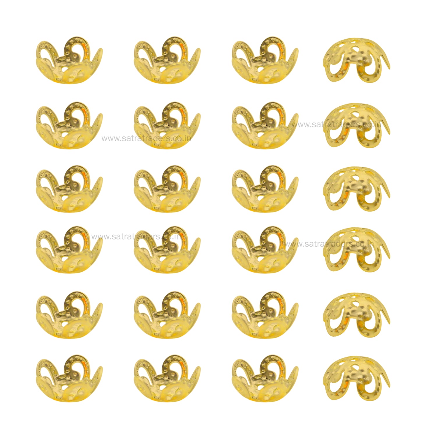 Designer Metal Beads Cap | Qty : 500g | MC05
