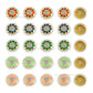 Meenakari Kundan Beads | Size : 12mm | Qty : 12pcs | C-918