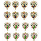 Meenakari Kundan Beads | Size : 21mm | Qty : 6pcs | MKB67