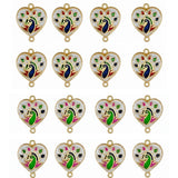Meenakari Kundan Beads | Size : 21mm | Qty : 6pcs | MKB67