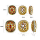 Meenakari Kundan Beads | Size : 25mm | Qty : 6pcs | C-517