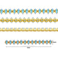 Rainbow Stone Chain | Qty : 1mtr | DC04