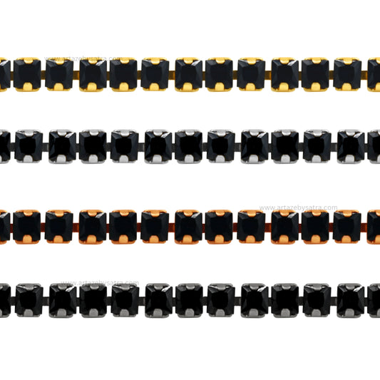 Square Diamond Stone Chain | Qty : 1mtr | DC03