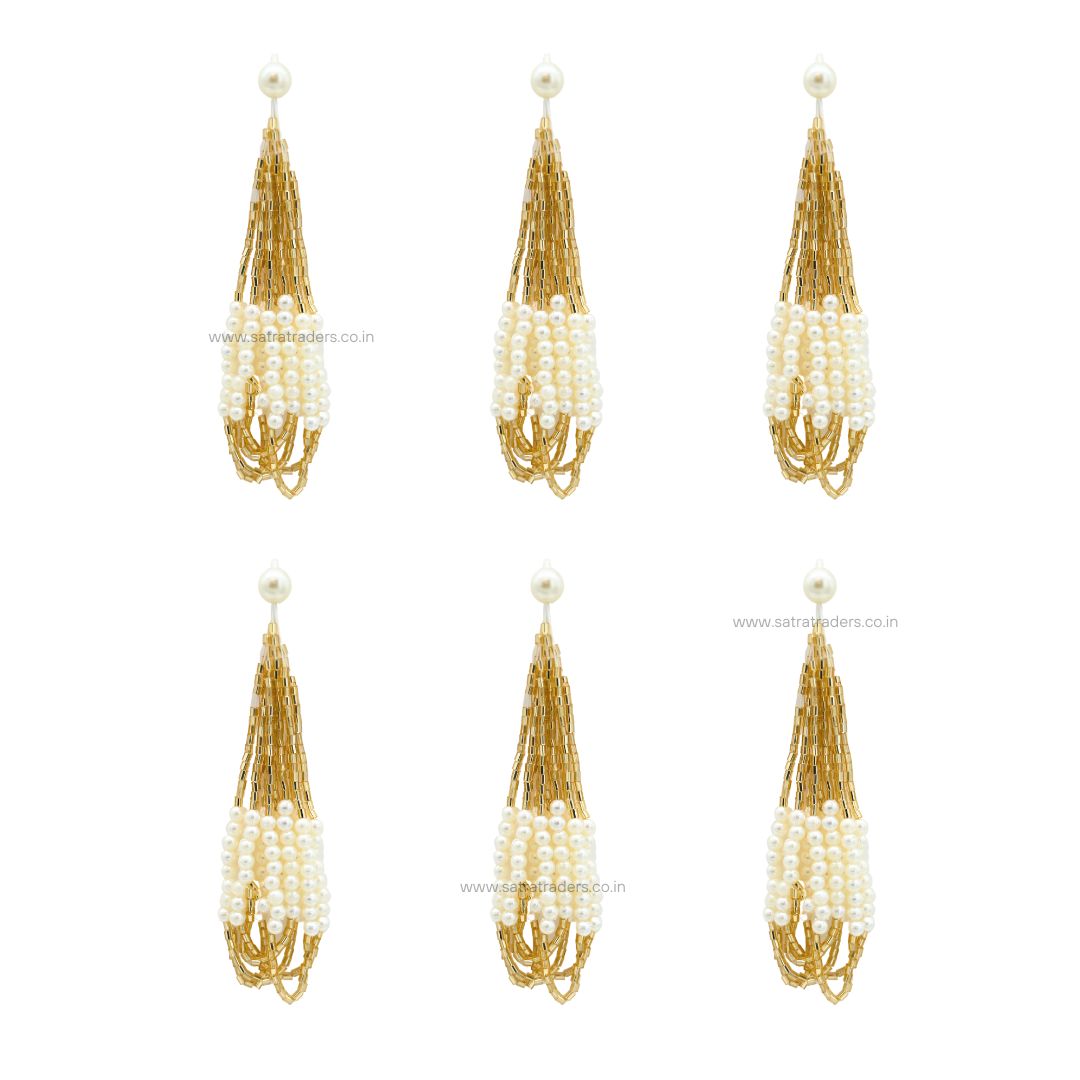 Beads Hanging Tassels | Qty : 5pcs | T06