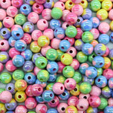 Assorted Round Heart UV Coating Plastic Beads | Size: 13mm | Qty: 10pcs | PB162