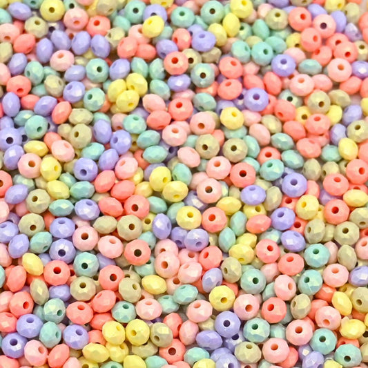 Glossy Matte Round Plastic Beads | Size: 6mm | PB47