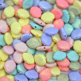 Glossy Matte Shell Plastic Beads | Size: 12mm | PB44