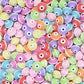 Assorted Striped Rondelle Beads | Size : 9mm | PB223