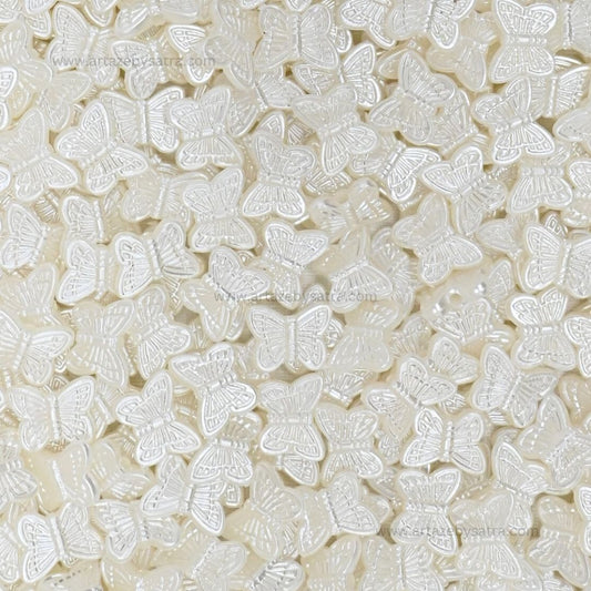 2 Hole Butterfly Pearlized Beads | Size : 11mm | PPB92