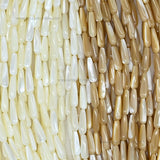 MOP Teardrop Beads | Qty : 1 line-approx 25pcs | Size : 5*16mm | PB247