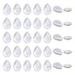 White MOP Drop Beads | Size : 18mm | Qty : 1 line- approx 27 beads | GB72