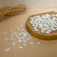 Crushed Oval Pearl Finish Flatback Beads | Size : 11mm | PPB120