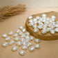 Crushed Mini Heart Pearl Finish Beads | Size : 16mm | PPB122