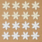 1 Hole Star Flower Pearl Plastic Beads | Qty : 500g | PPB42