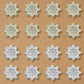 1 Hole Plastic Pearl Flower | Size : 36mm | Qty : 500g | PPB37