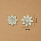 1 Hole Plastic Pearl Flower | Size : 36mm | Qty : 500g | PPB37