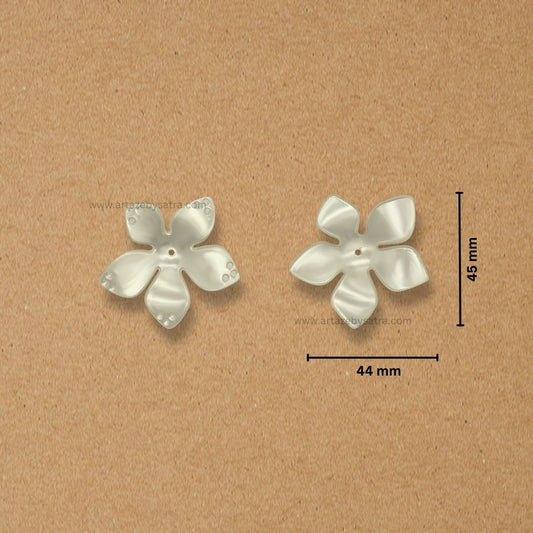 Plastic Pearl Flower | Size : 45mm | Qty : 500g | PPB34