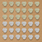 No Hole Rose Plastic Pearl Flower Beads | Size : 20mm | Qty : 500g | PPB47