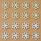 1 Hole Plastic Pearl Flower | Size : 54mm | Qty : 500g | PPB30