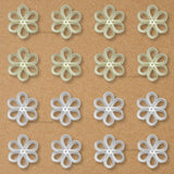1 Hole Plastic Pearl Flower | Size : 54mm | Qty : 500g | PPB30