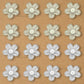 1 Hole Plastic Pearl Flower | Size : 55mm | Qty : 500g | PPB31
