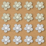 1 Hole Plastic Pearl Flower | Size : 55mm | Qty : 500g | PPB31