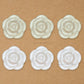No Hole Pearl Rose Flatback Plastic Pearl Flower | Size : 60mm | Qty : 500g | PPB32