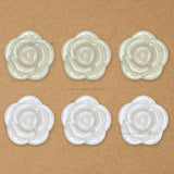 No Hole Pearl Rose Flatback Plastic Pearl Flower | Size : 60mm | Qty : 500g | PPB32