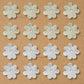 2 Hole Plastic Pearl Flower | Size : 42mm | Qty : 500g | PPB35