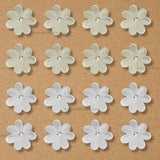 2 Hole Plastic Pearl Flower | Size : 42mm | Qty : 500g | PPB35