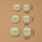 No Hole Crush Plastic Pearl Square Cube Beads | Qty : 500g | PPB26