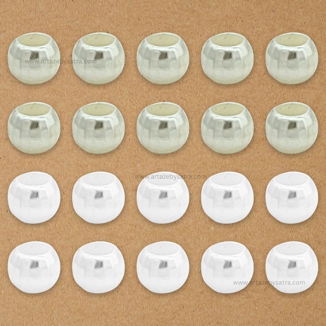Round Plastic Pearl Large Hole Beads | Size : 14mm | Qty : 500g | PPB25