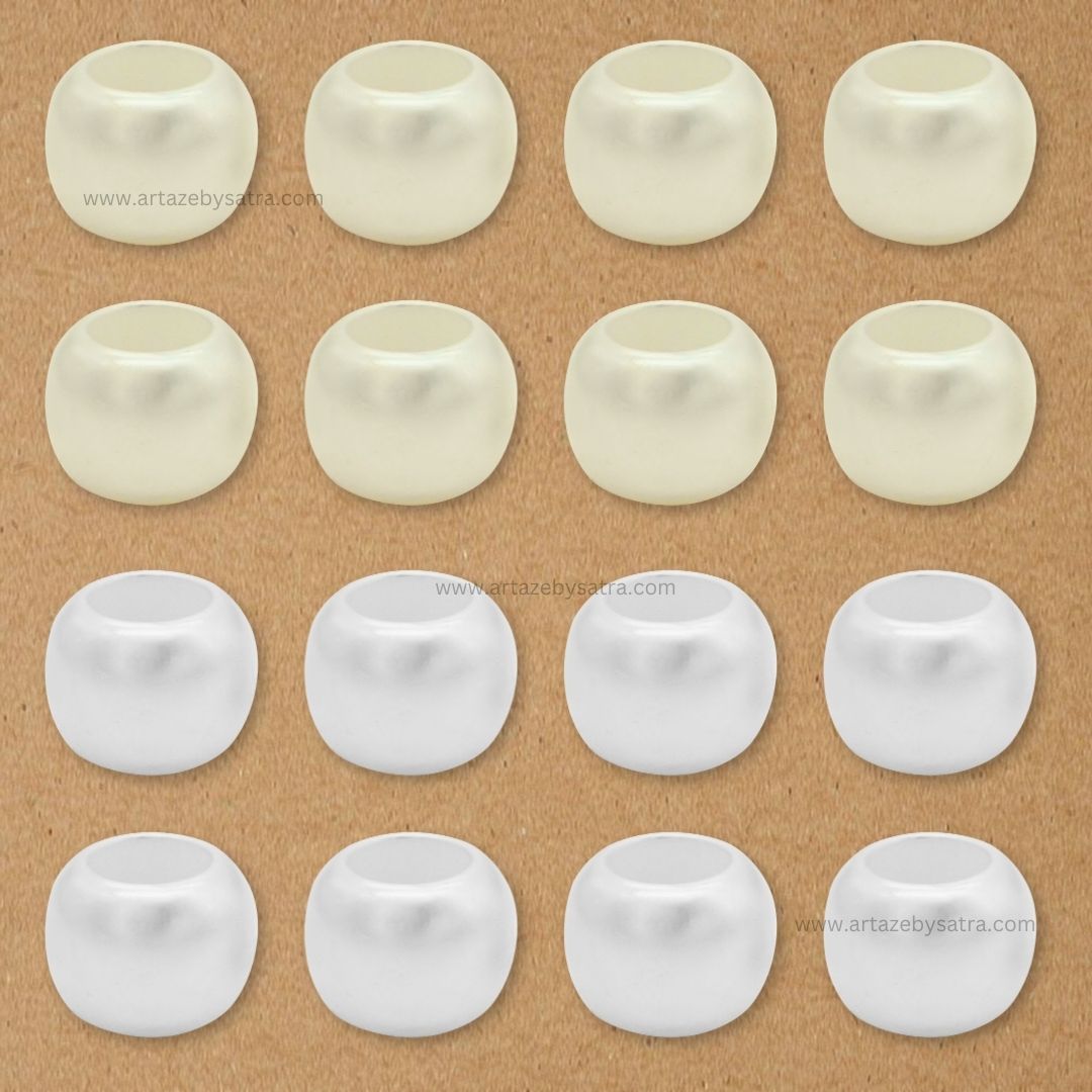 Large Round Plastic Pearl Beads | Size : 24mm | Qty : 500g | PPB29