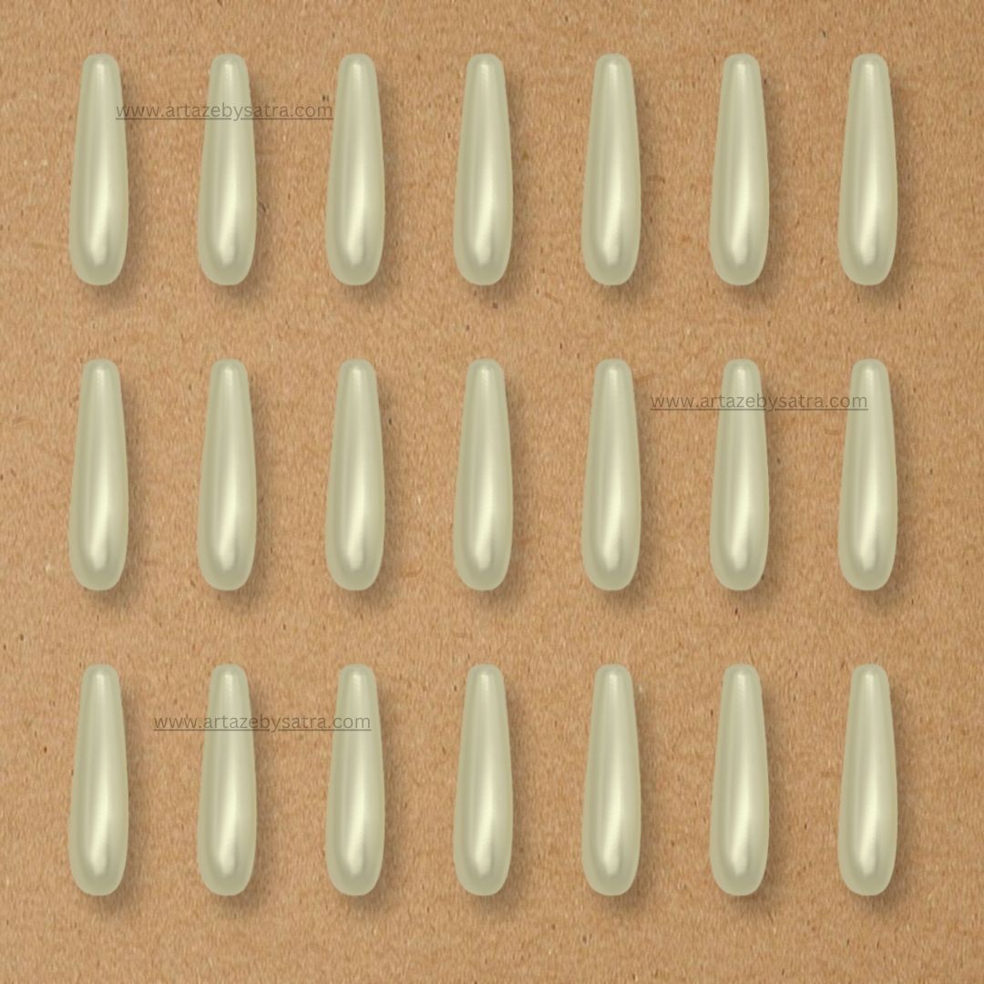 1 Hole Drop Plastic Pearl Beads | Qty : 500g | Size : 23mm | PPB23