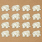 Plastic Pearl Elephant Shaped Beads | Size : 17mm | PPB28