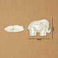 Plastic Pearl Elephant Shaped Beads | Size : 17mm | PPB28